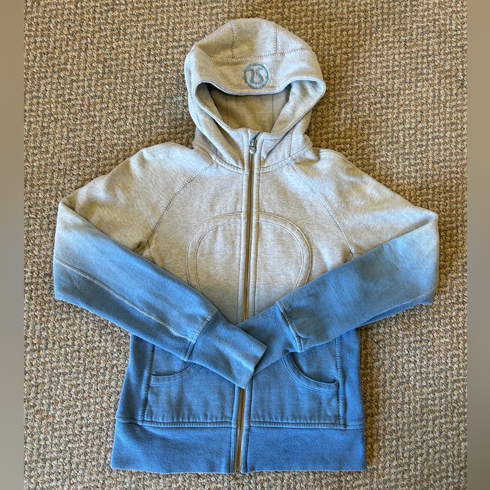 LuluLemon Gradient Hoodie Zip-Up Ski Size 8